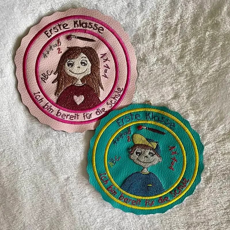 ITH Stickdatei Schulanfang