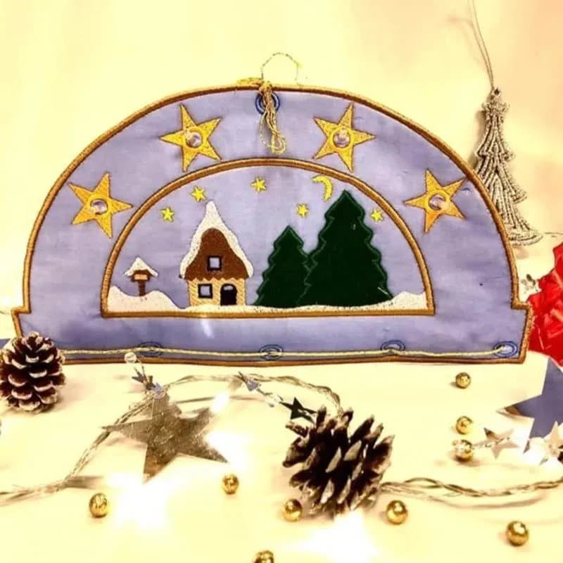 ITH Stickdatei Schwibbogen Advent