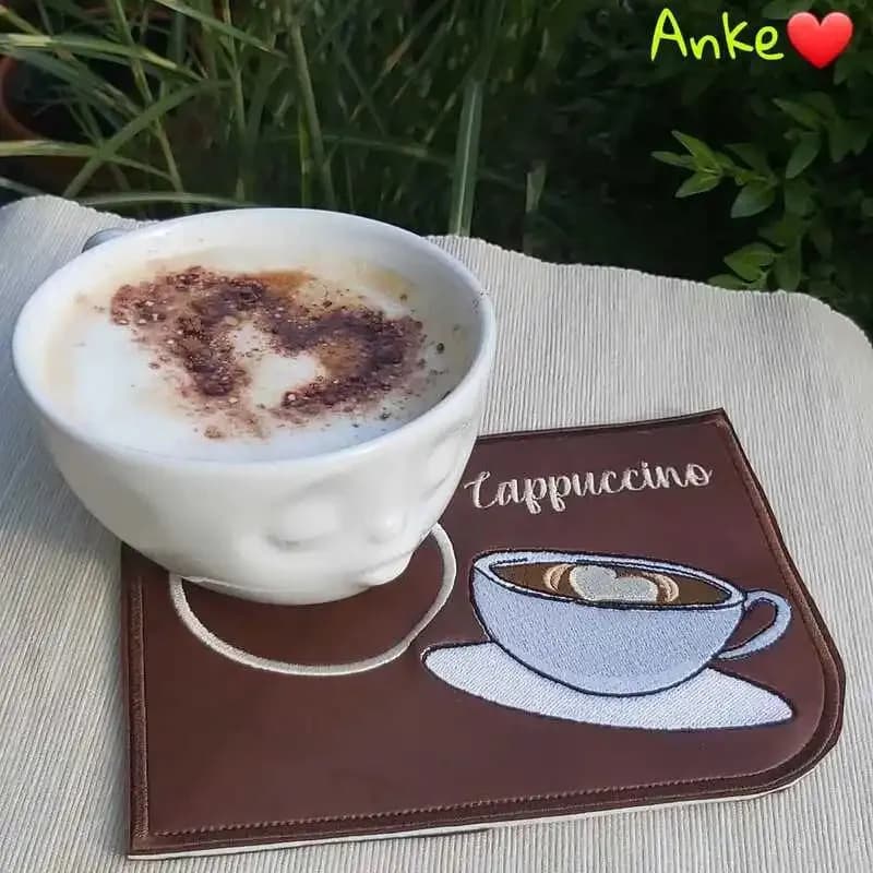 ITH Stickdatei Set Tassenlounge Kaffee und Einzelmotive