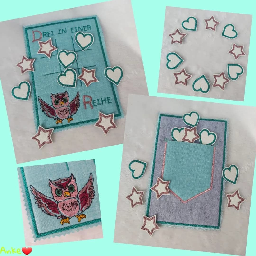 ITH Stickdatei Spiel 3 in einer Reihe