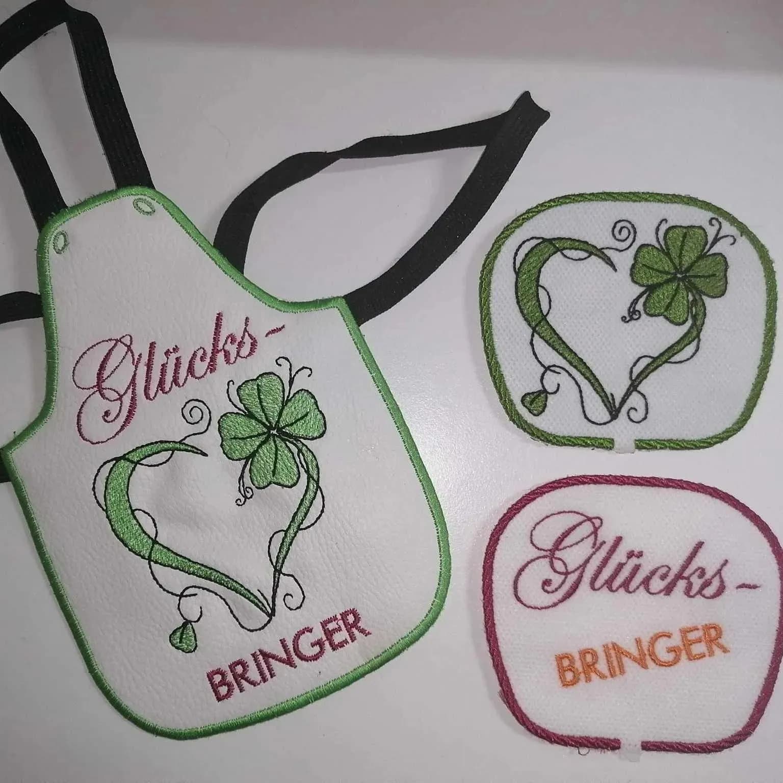 ITH Stickdatei Stabfigur und Stickdatei Glücksklee