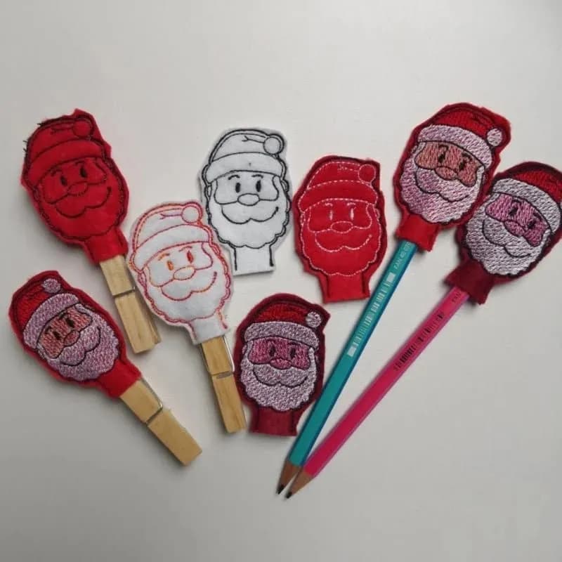 ITH Stickdatei Stiftaufsatz Nikolaus