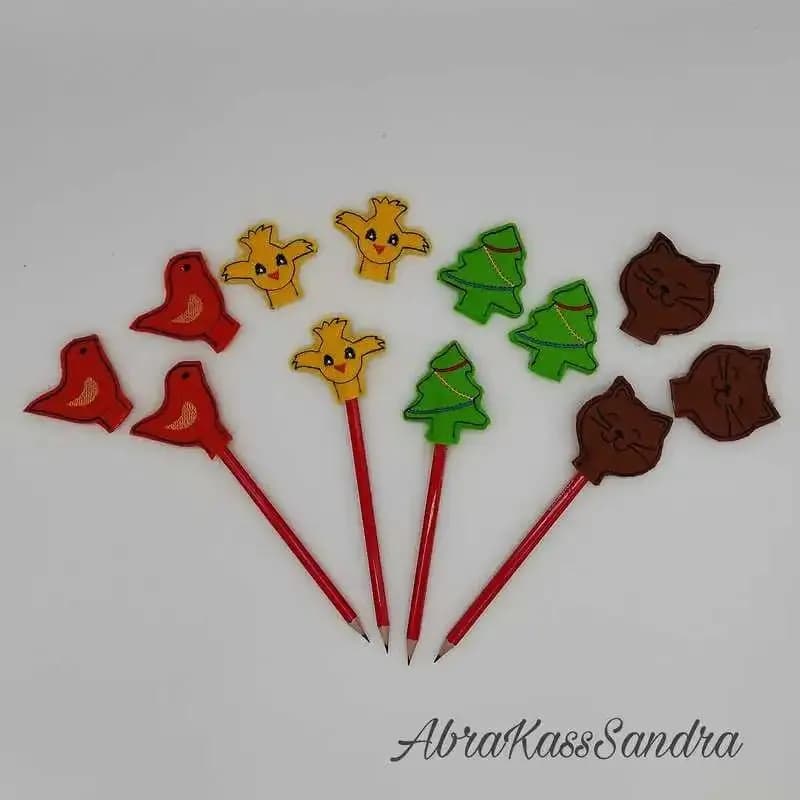 ITH Stickdatei Stiftaufsätze