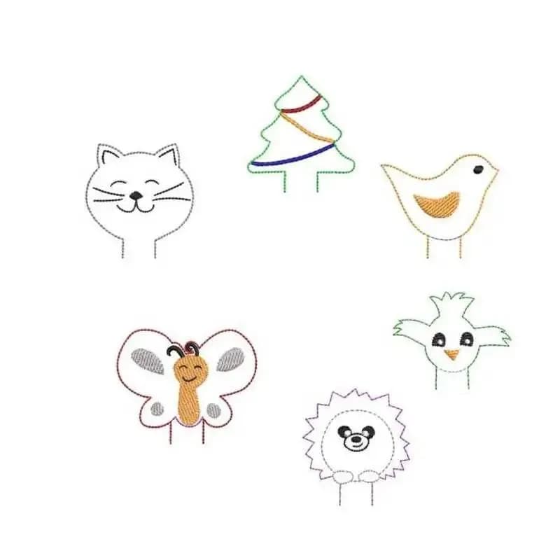 ITH Stickdatei Stiftaufsätze