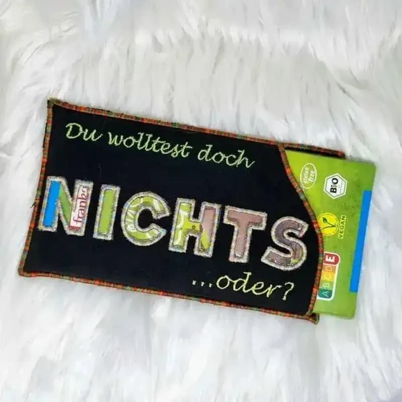 ITH Stickdatei Tasche Hülle Nichts