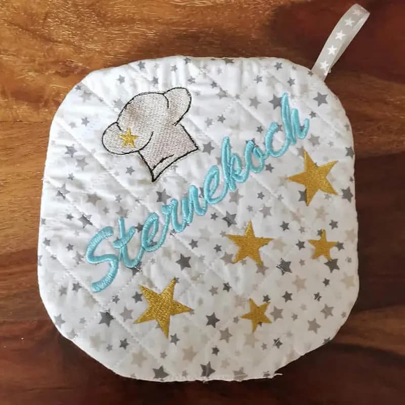 ITH Stickdatei Topfi Topflappen mit Motiven