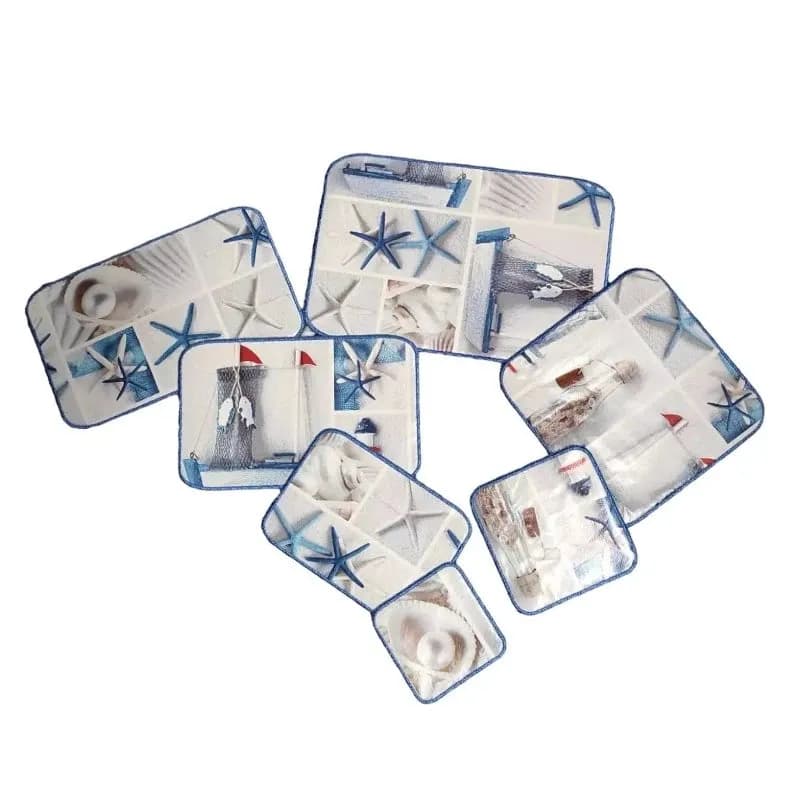 ITH Stickdatei Untersetzer eckig Blanko