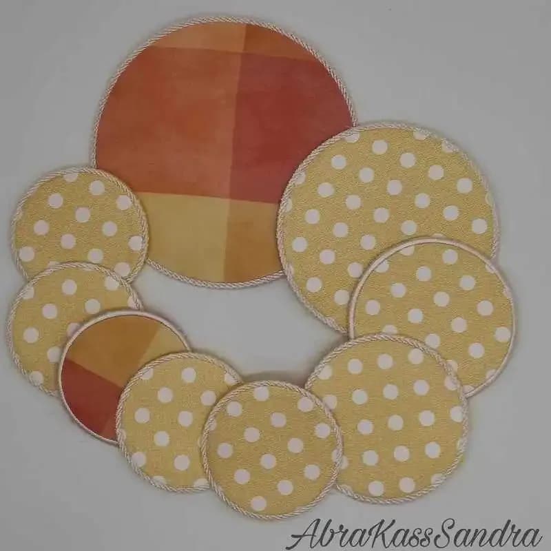 ITH Stickdatei Untersetzer rund Blanko