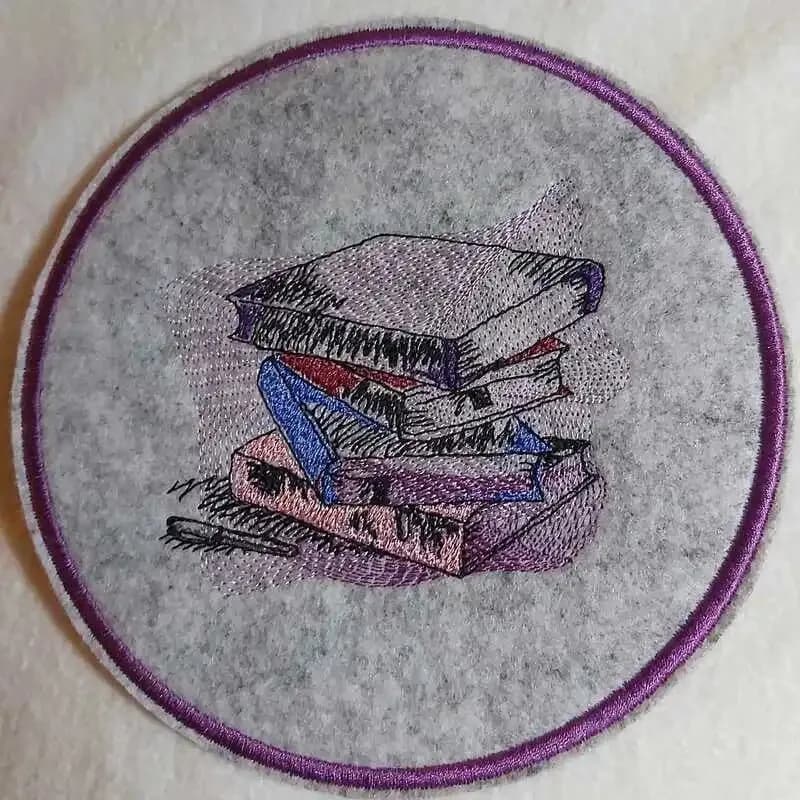 ITH Stickdatei Untersetzer rund Blanko