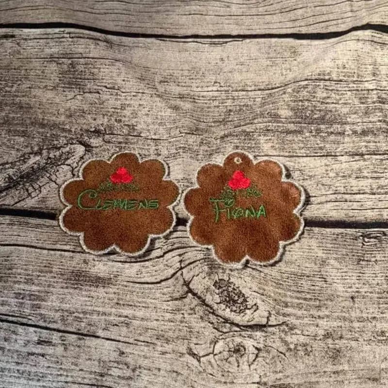 ITH Stickdatei Weihnachten Geschenkanhänger-Set