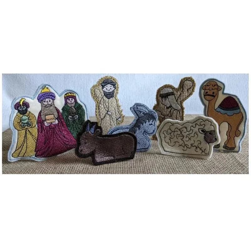 ITH Stickdatei Weihnachtskrippe Figuren-Set
