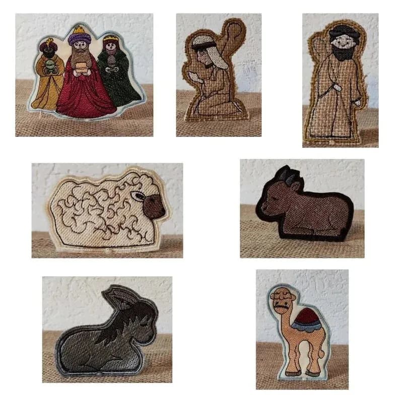 ITH Stickdatei Weihnachtskrippe Figuren-Set