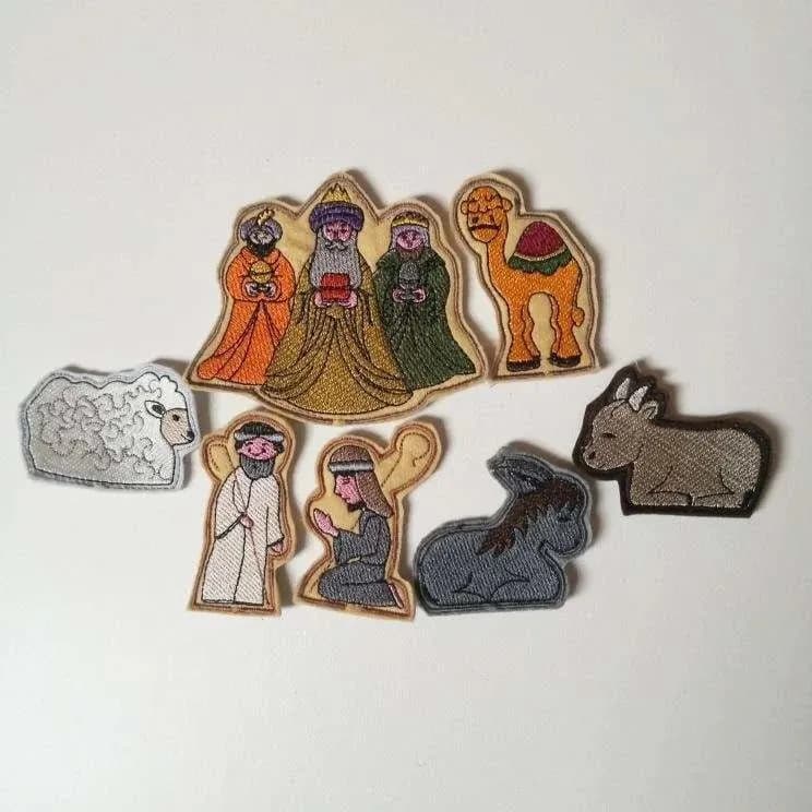 ITH Stickdatei Weihnachtskrippe mit allen Figuren