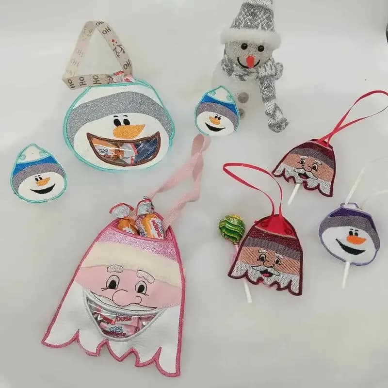 ITH Stickdatei Weihnachtstaschen