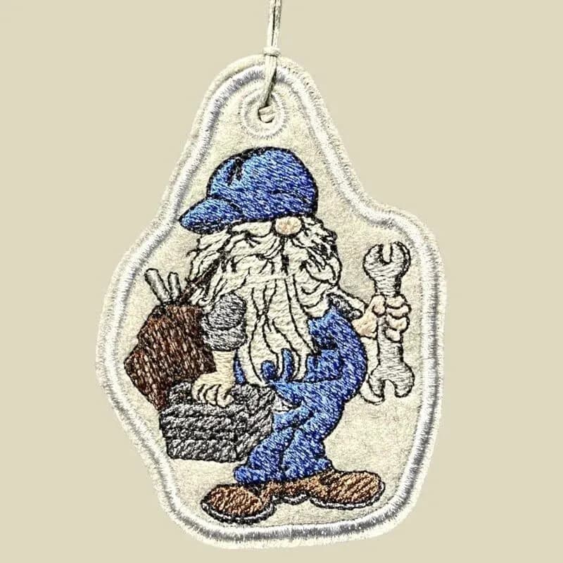 ITH Stickdatei Wichtel Handwerker