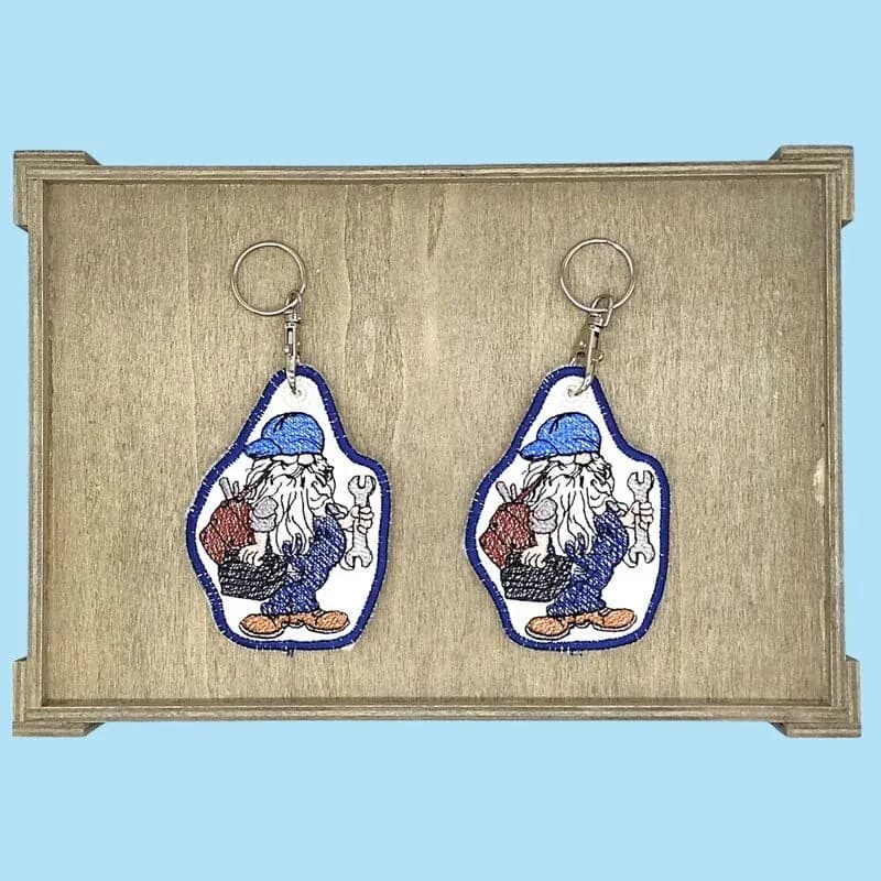 ITH Stickdatei Wichtel Handwerker