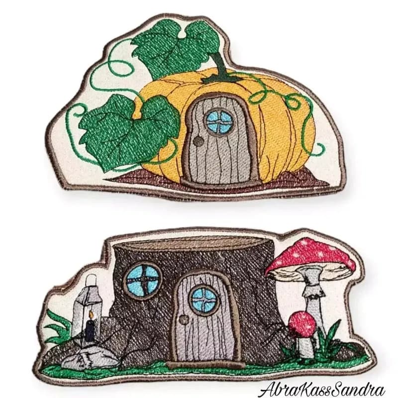 ITH Stickdatei Wichteltüren Herbst