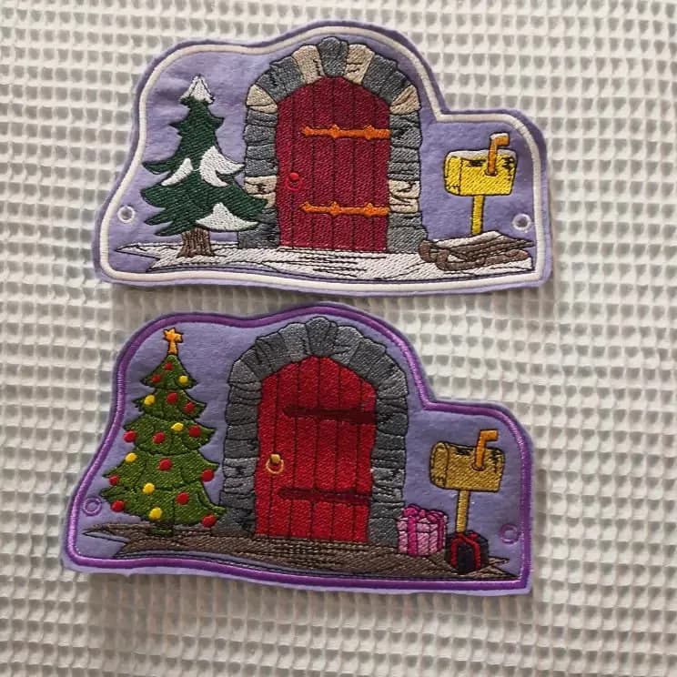 ITH Stickdatei Wichteltüren Weihnacht Winter