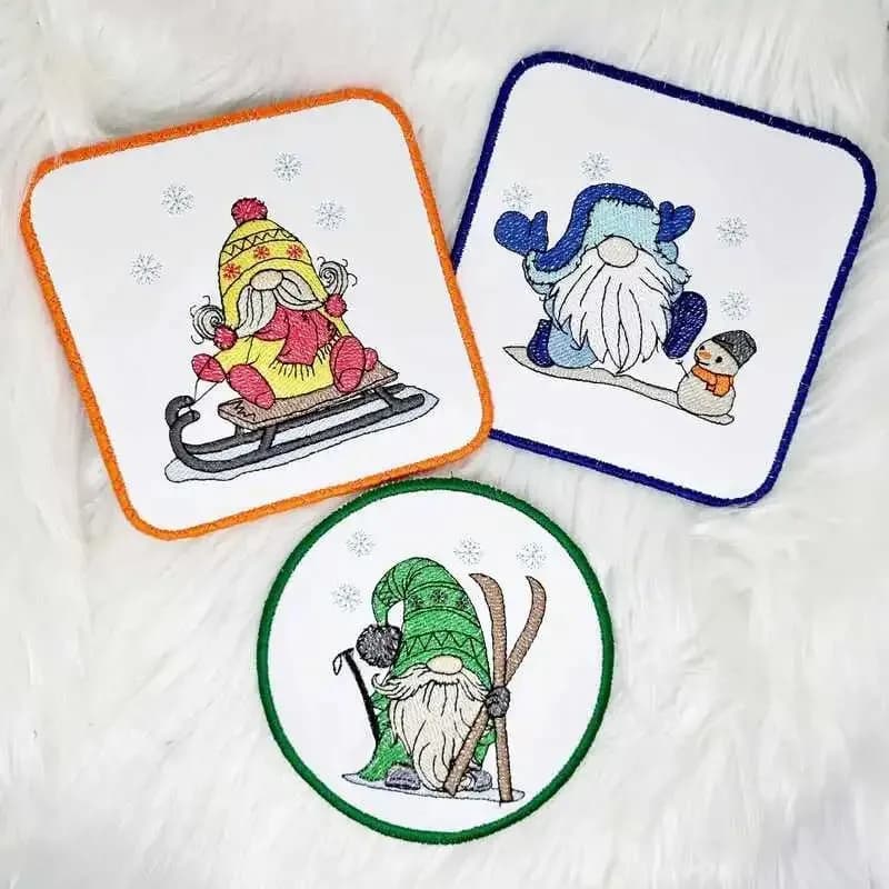 ITH Stickdatei Winter Wichtel