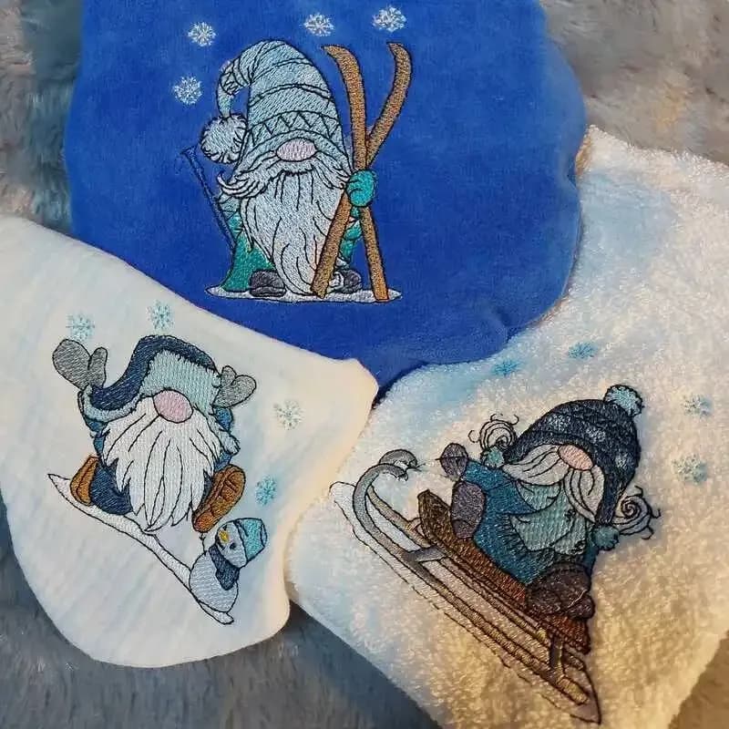 ITH Stickdatei Winter Wichtel