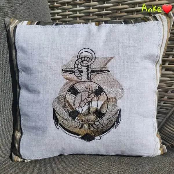 Stickdatei Anker Maritim Vintage