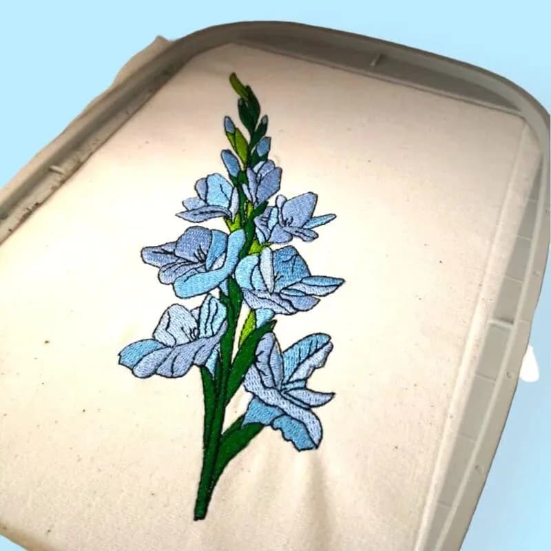 Stickdatei Blumen Gladiolen