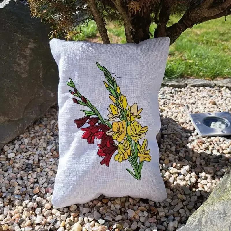 Stickdatei Blumen Gladiolen