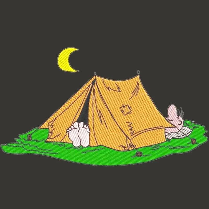 Stickdatei Camping Zelt