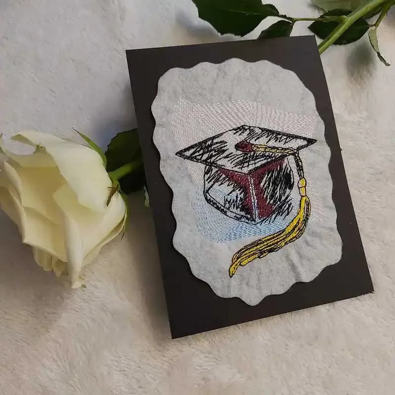 Stickdatei Doktorhut