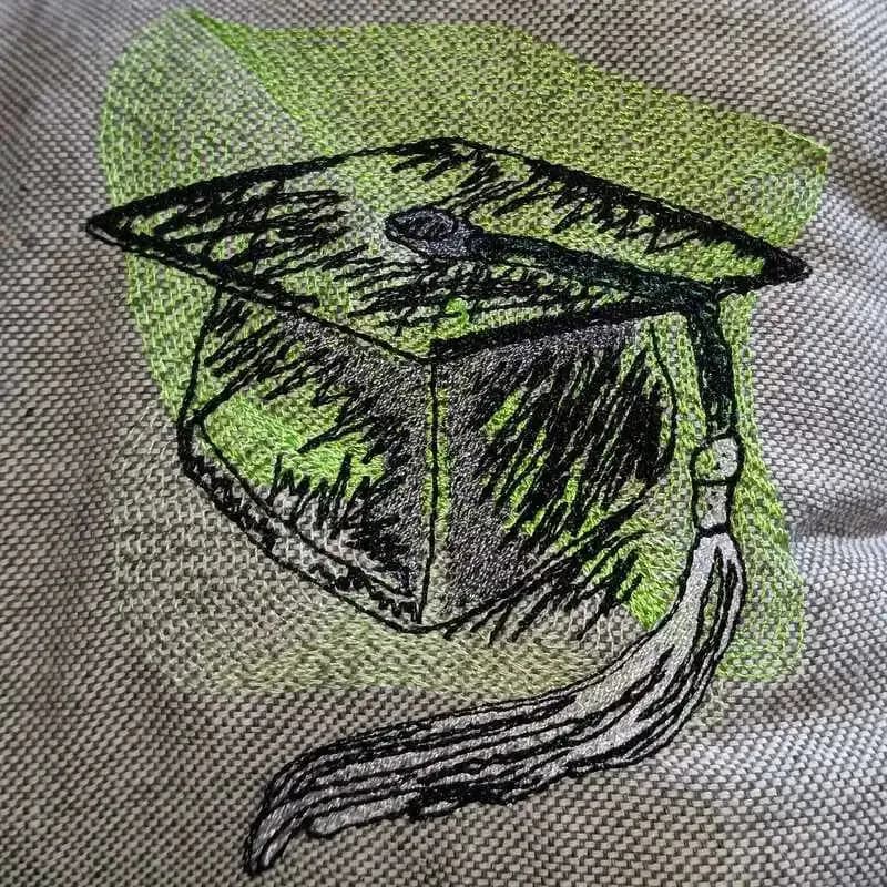 Stickdatei Doktorhut