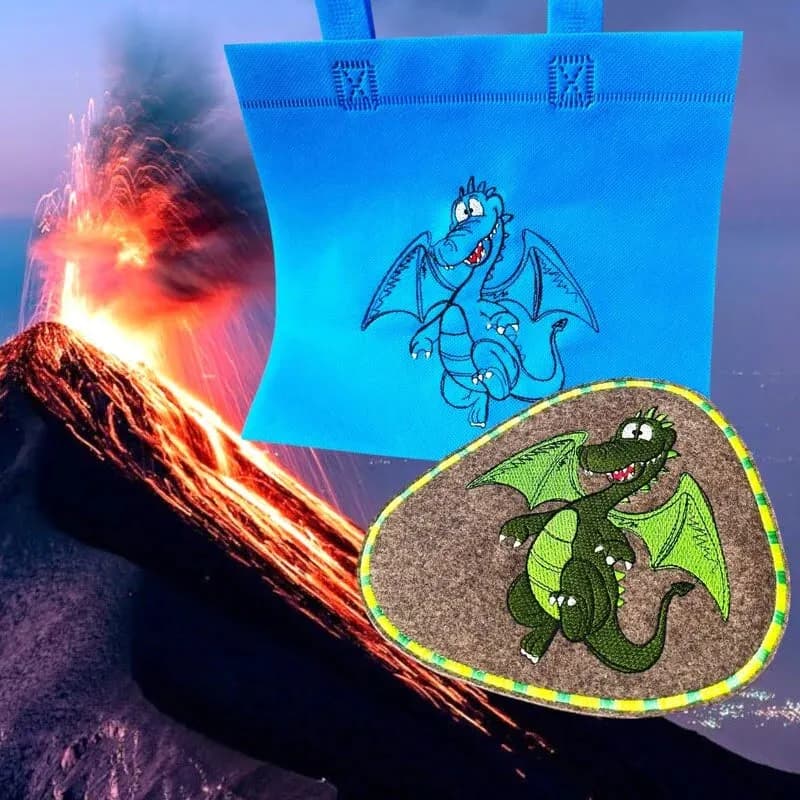 Stickdatei Drache Ede