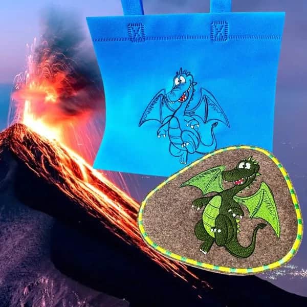 Stickdatei Drache Ede