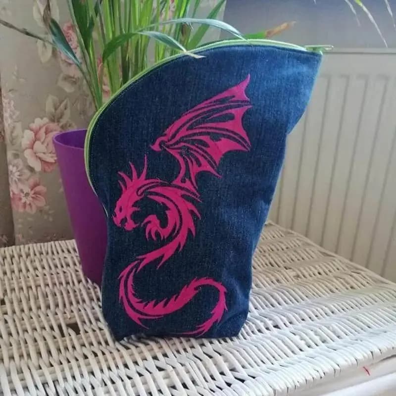 Drachen Stickdatei Sharok Tribal - stiXXie