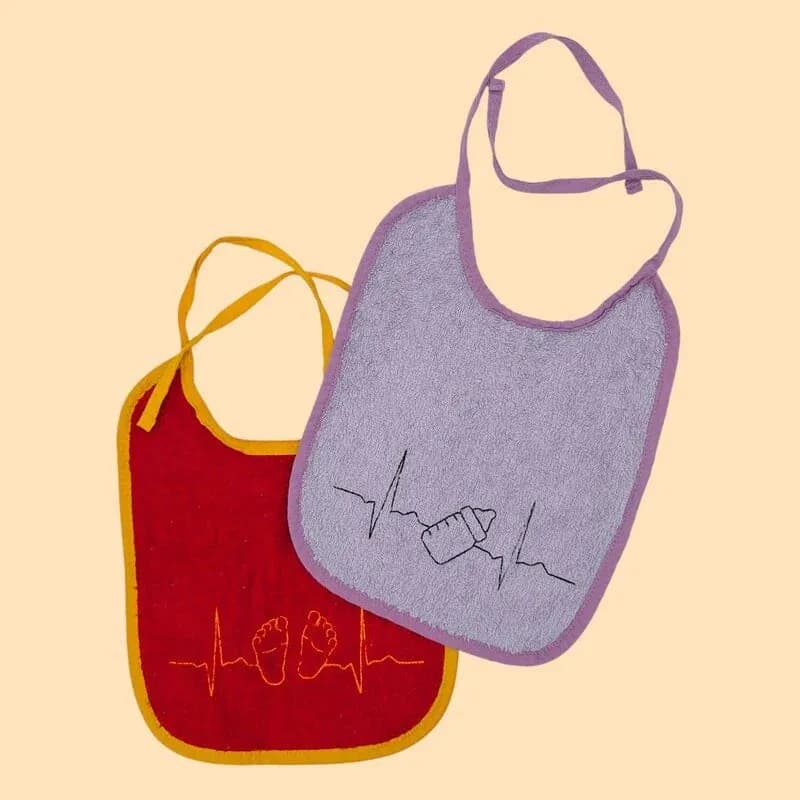 Stickdatei EKG Linien Baby