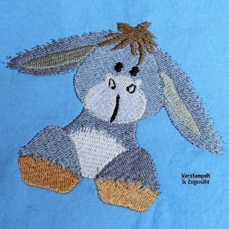 Stickdatei Esel Lucky