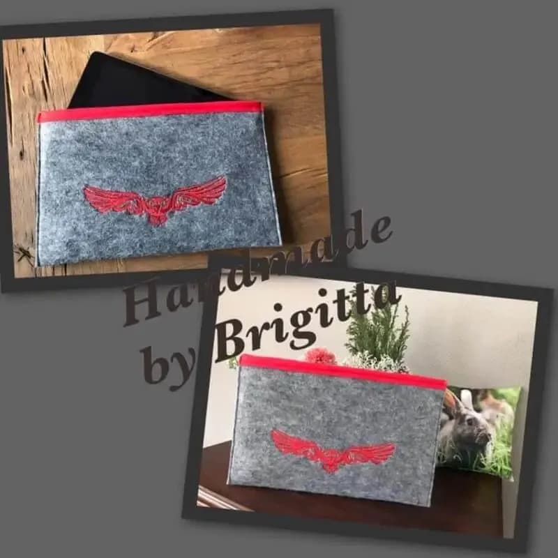 Stickdatei Eule im Flug