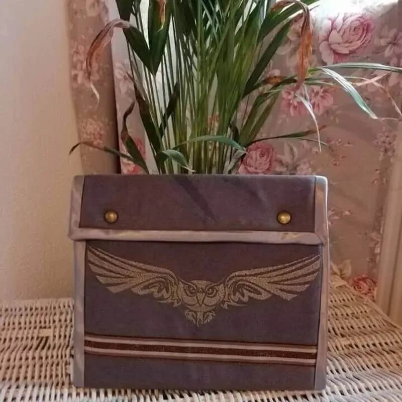 Stickdatei Eule im Flug