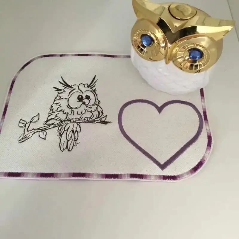 Stickdatei Eule Karikatur Scribble