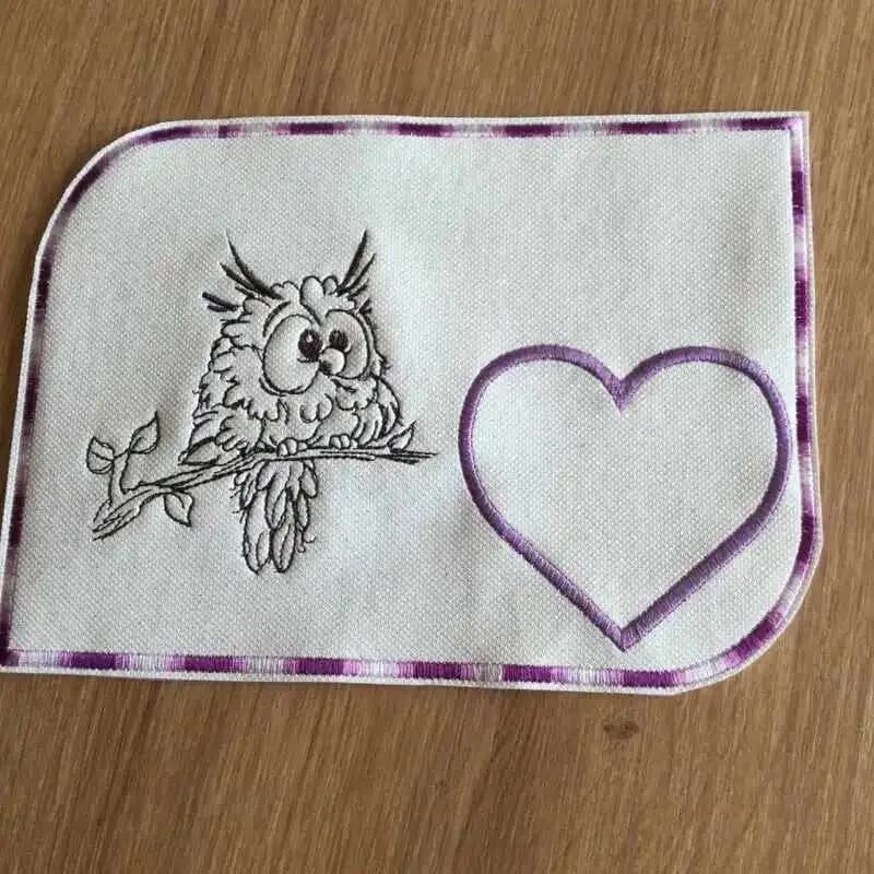 Stickdatei Eule Karikatur Scribble