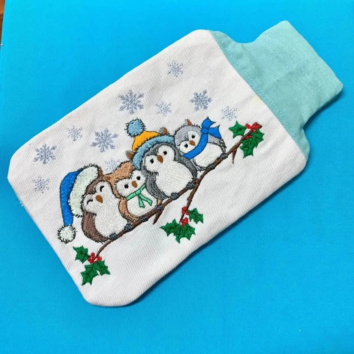 Stickdatei Eule Wintereulen