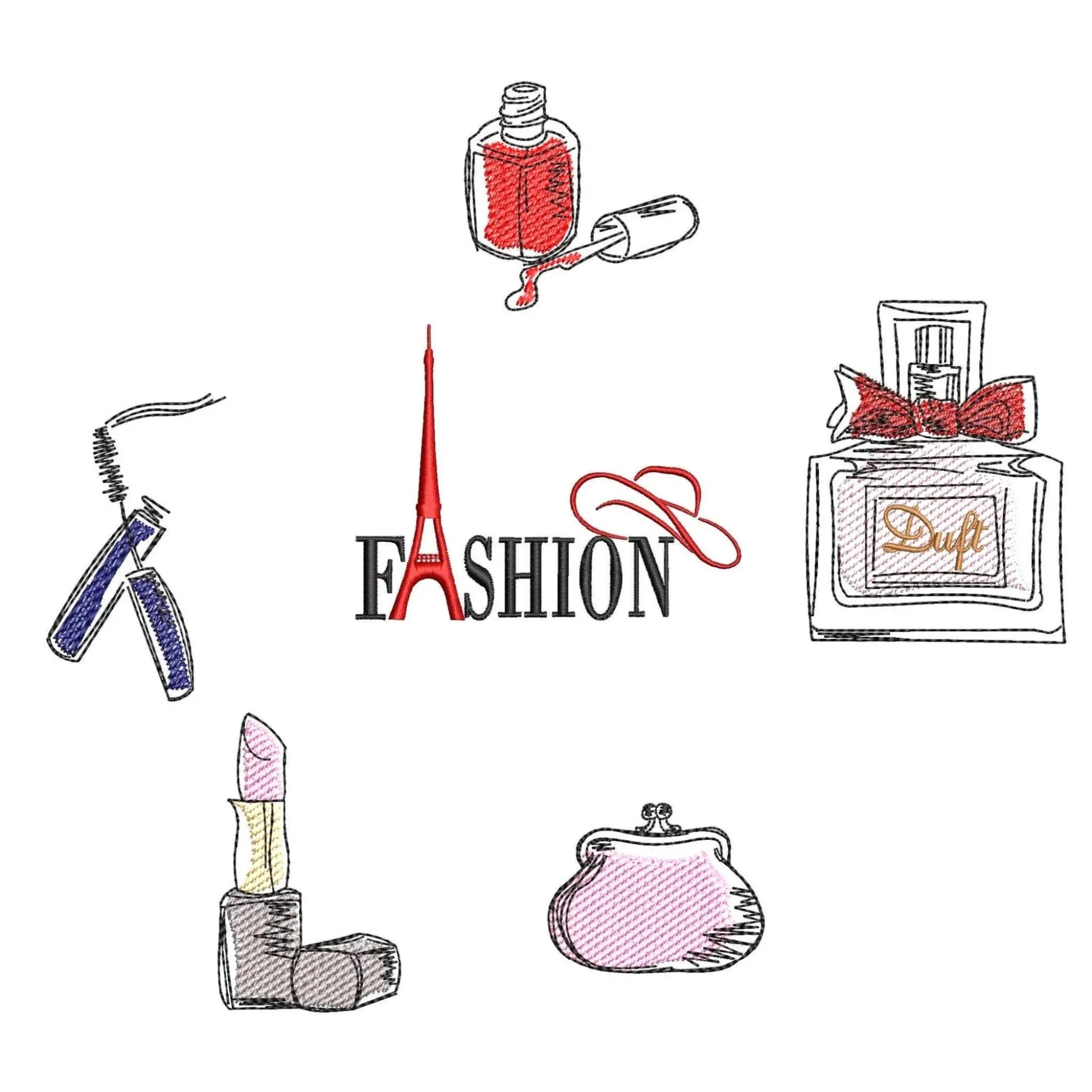 Stickdatei Frauensache Fashion