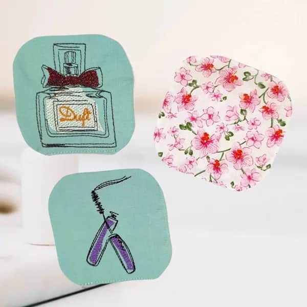 ITH Stickdatei Kosmetikpad Blanko