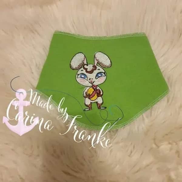 Stickdatei Hase mit Osterei