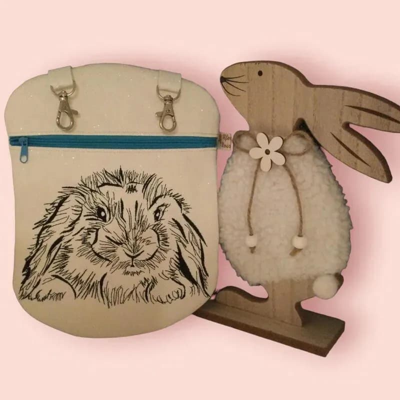 Stickdatei Hase Kritzel