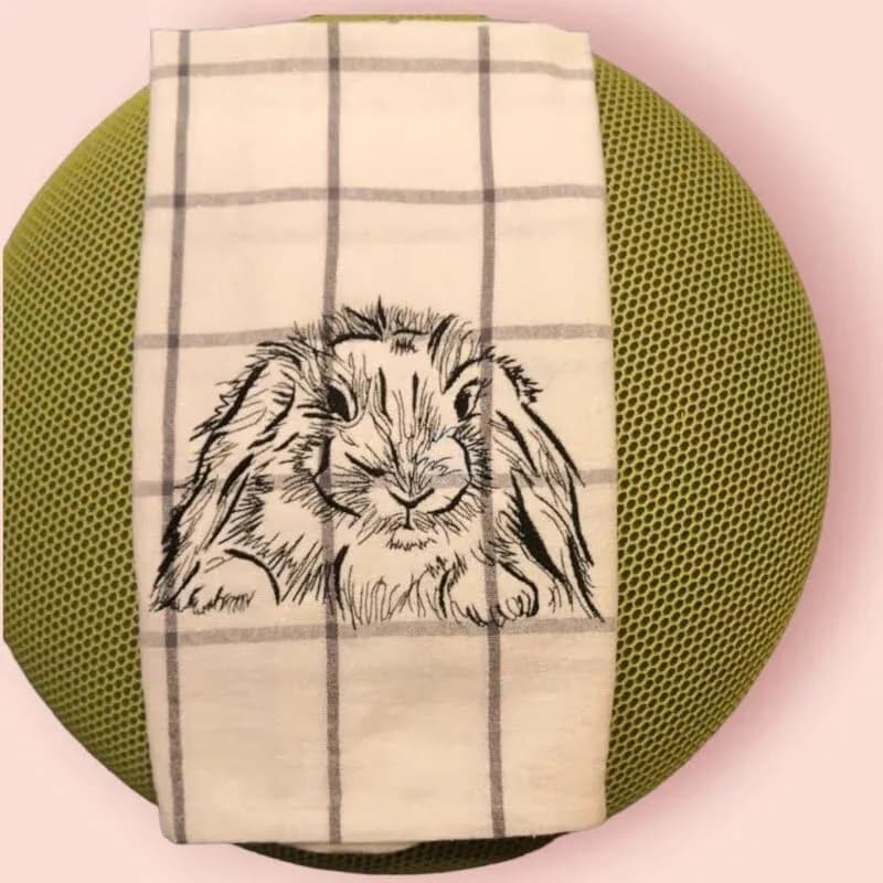 Stickdatei Hase Kritzel