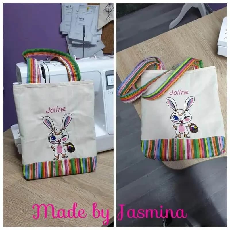 Stickdatei Hase mit Osterkorb – stiXXie