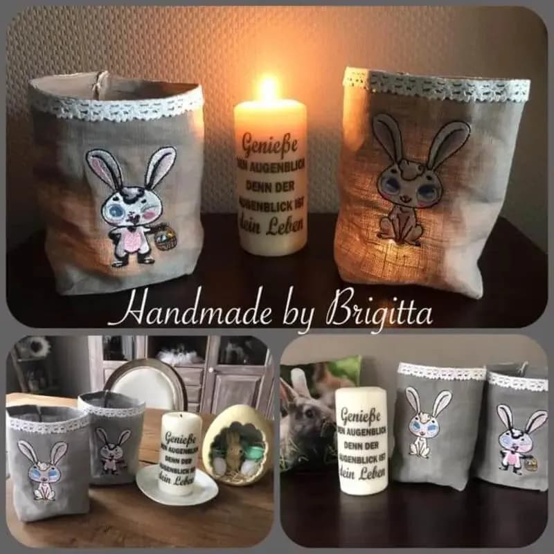 Stickdatei Hase mit Osterkorb – stiXXie