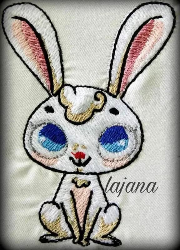 Stickdatei Hase Mitte Schnuffi