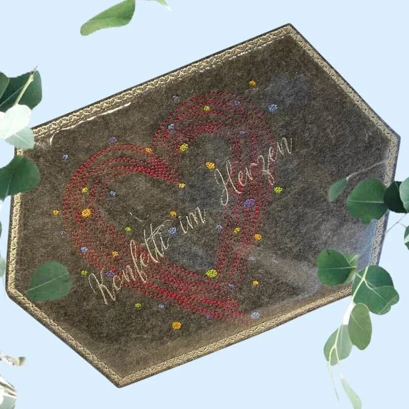 Stickdatei Konfetti im Herzen