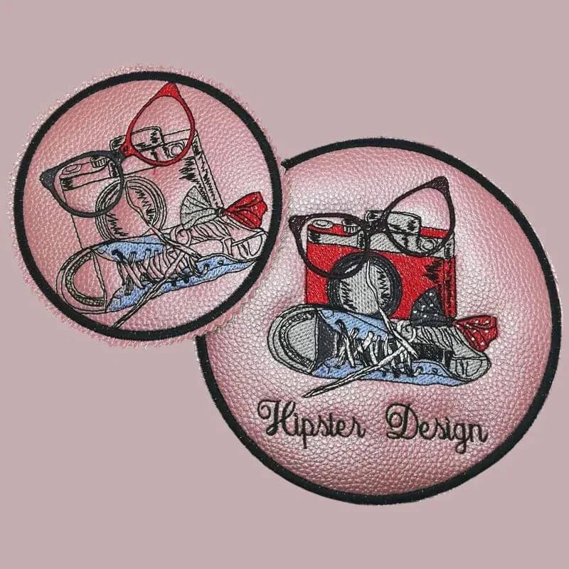 Stickdatei Hipster Design